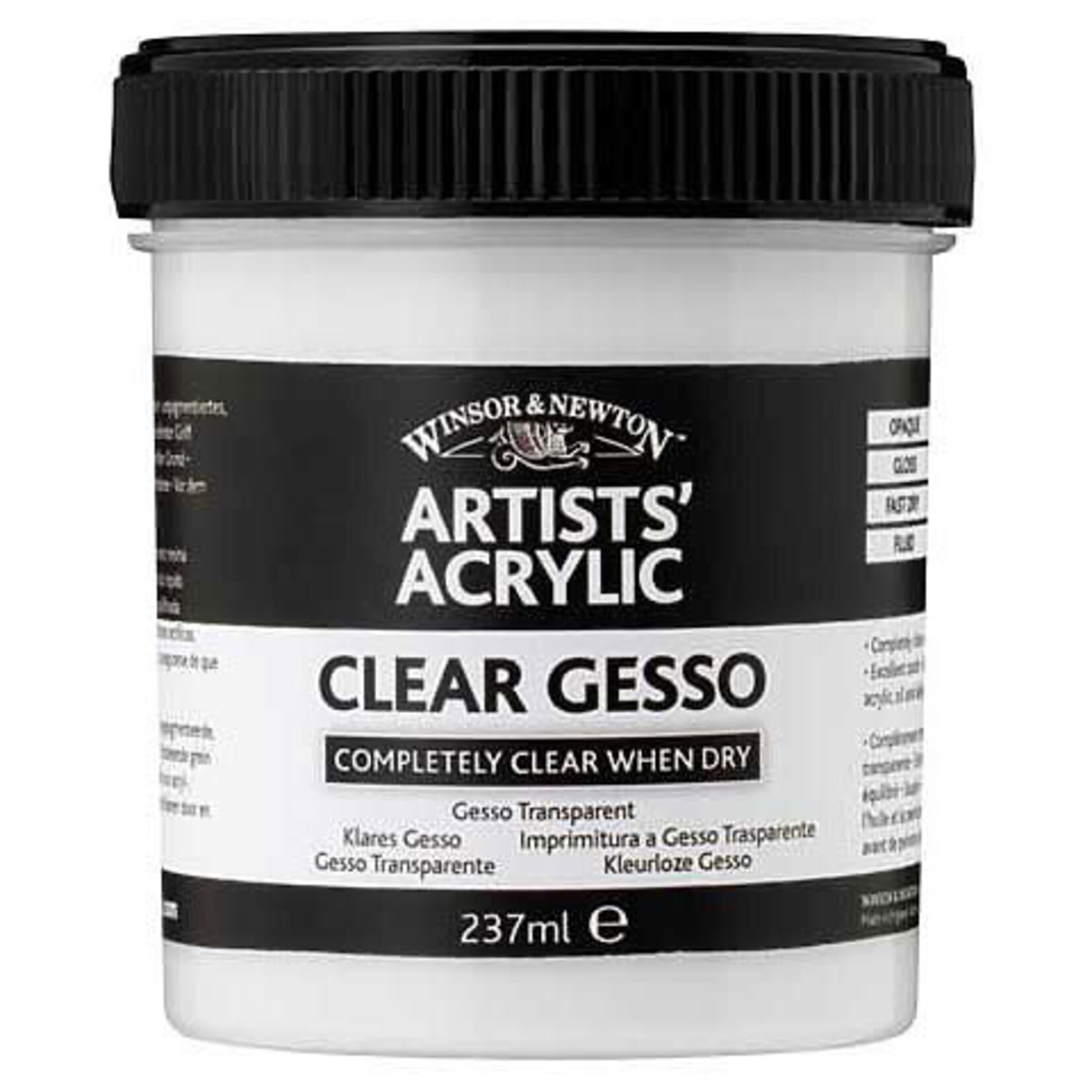Winsor & Newton W&N Artists' Acrylic Clear Gesso, 474ml Jar
