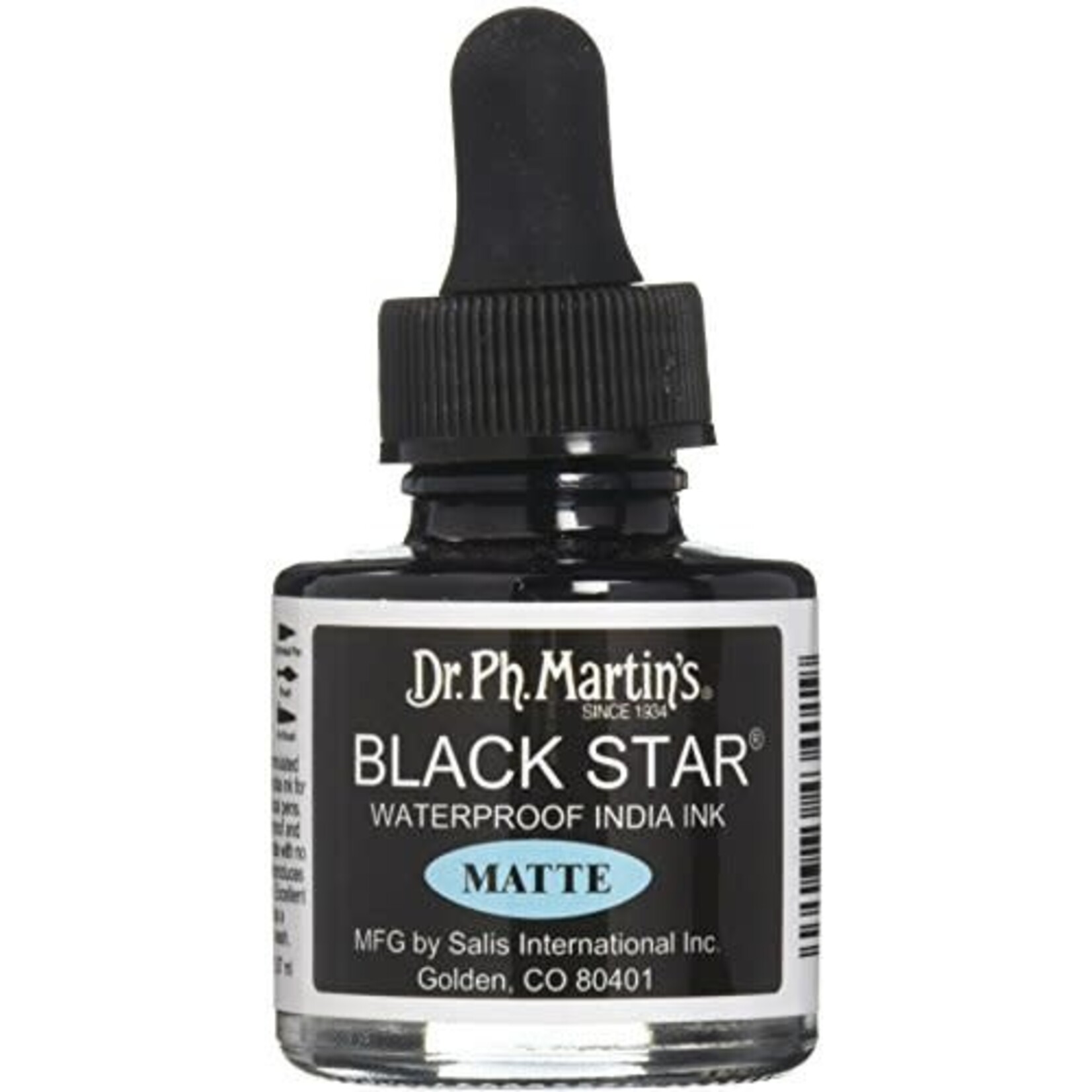 Dr. PH Martin Black Star Matte Ink 1Oz