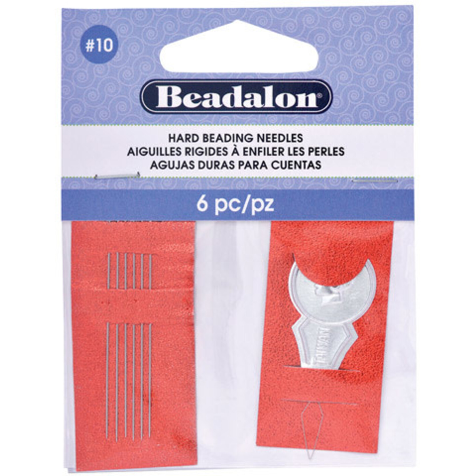 Beadalon Hard Beading Needles 10 6pc