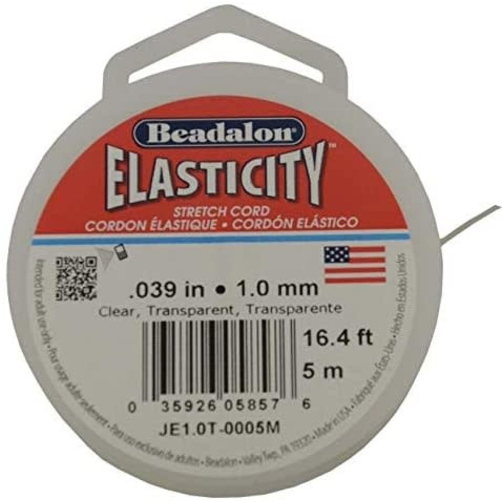 Beadalon Elasticity 1Mm Clr 16.4Ft