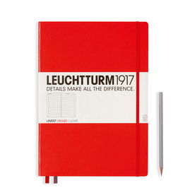 Leuchtturm *40% Off* Red, Master Classic 233 P., Ruled