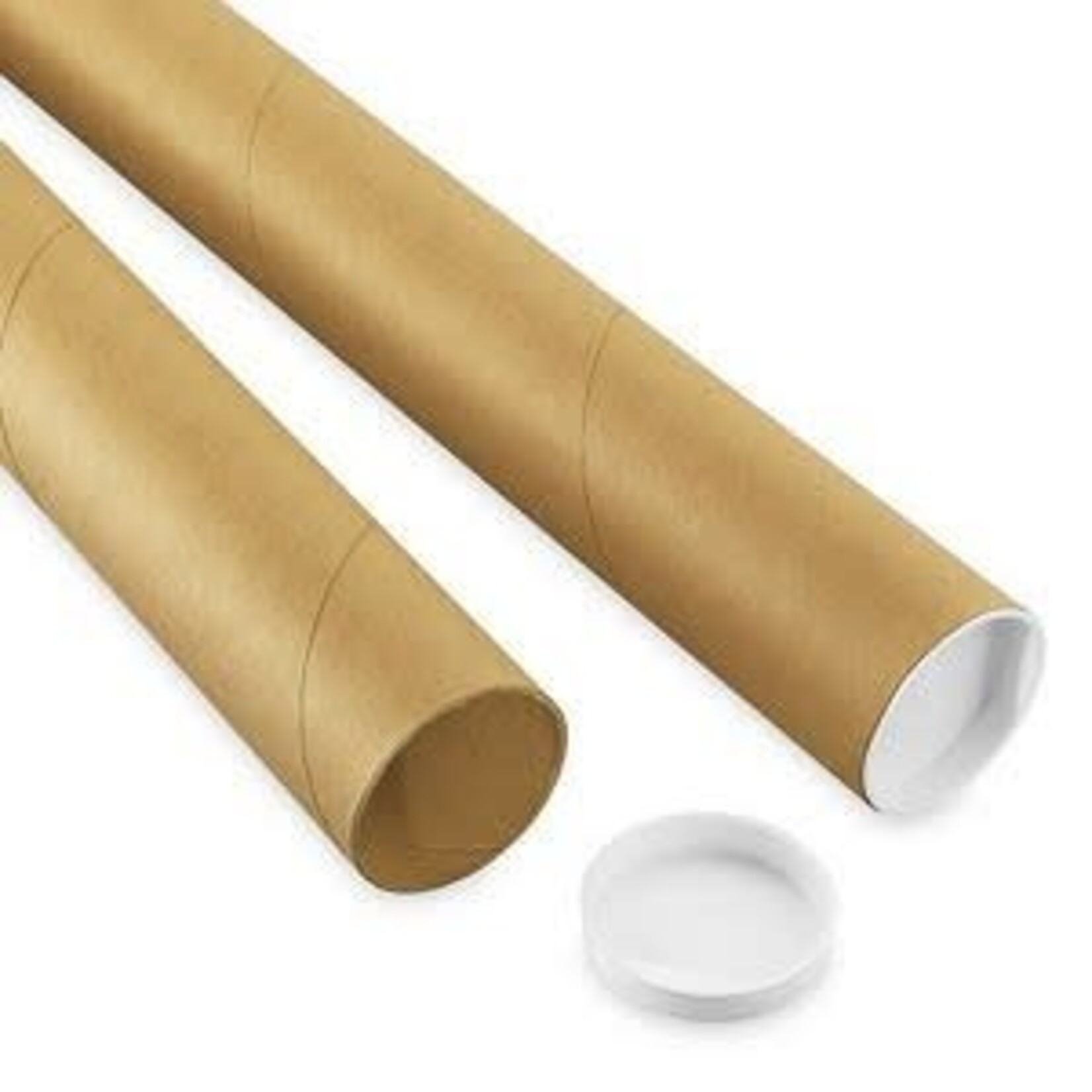 Uline 2-Piece Adjustable Cardboard  Tubes With End Caps - 4-42'', .18Thick