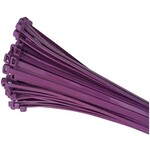 none Zip Ties 10" - Purple - 3 oz (approx 50 ties)