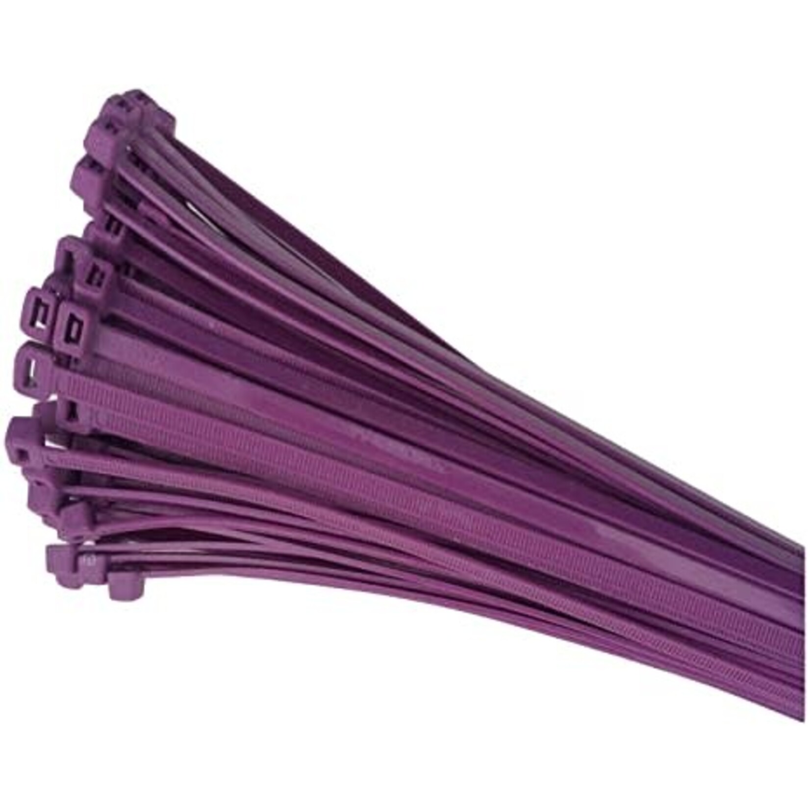 none Zip Ties 10" - Purple - 3 oz (approx 50 ties)