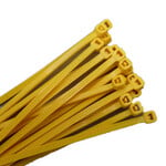 none Zip Ties 10" - Yellow - 3 oz (approx 50 ties)