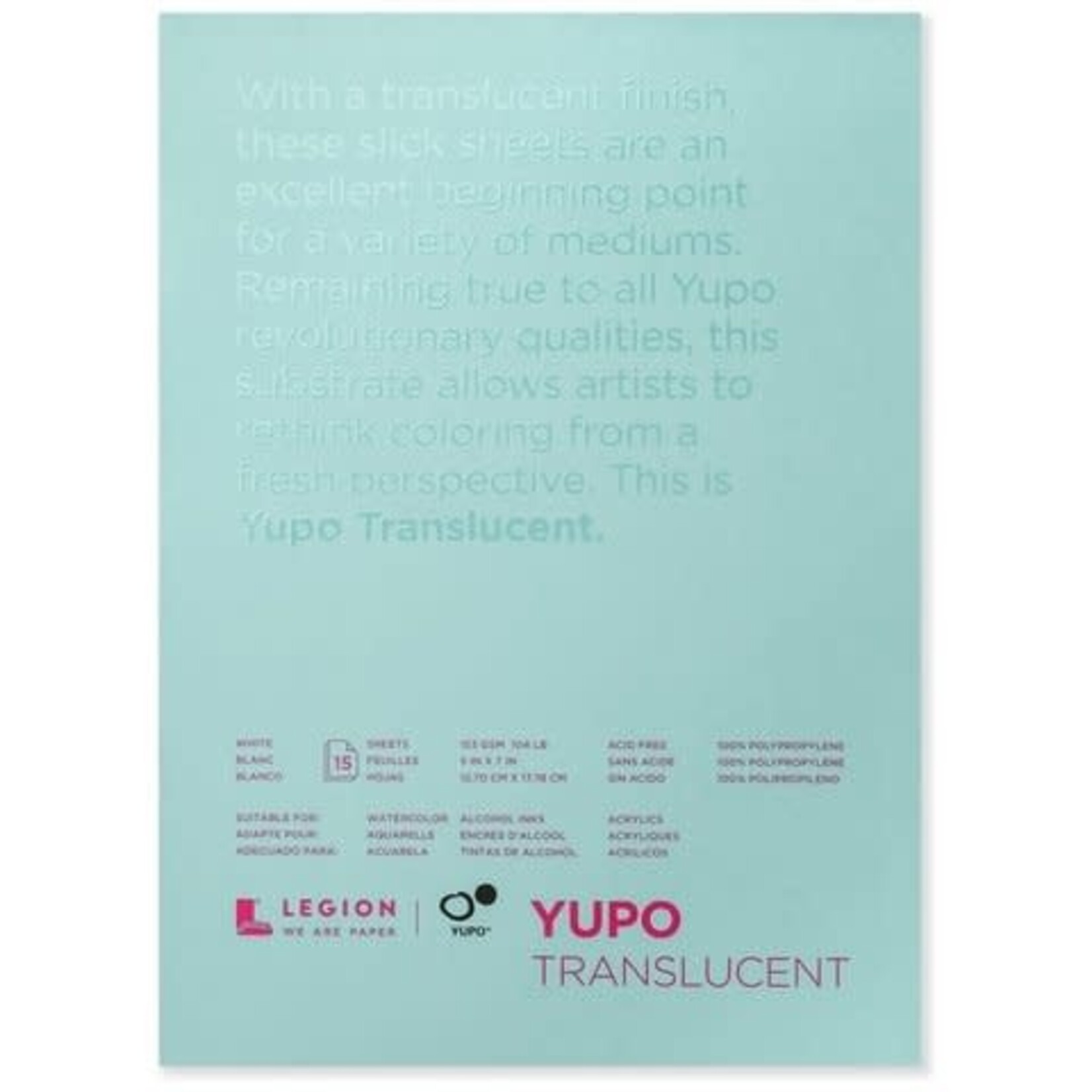 Yupo Yupo Translucent Pads 5X7 153Gsm Smooth