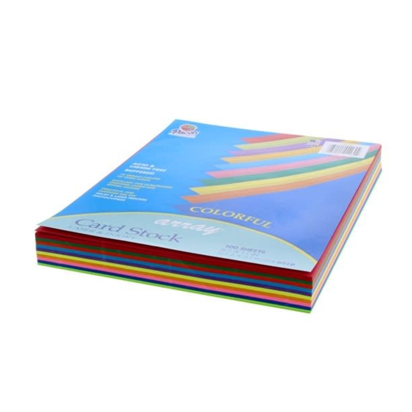 Pacon Card Stock, Assorted Colors - 100 Sheet Pack - 8-1/2" x 11" 65 lb.