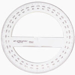 Art Alternatives Protractor 360 Deg 6In