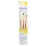 Princeton Real Value Brush Sets, 3-Brush Sets, 3-Brush Synthetic Brush Set - Round 3, Shader 2, 6