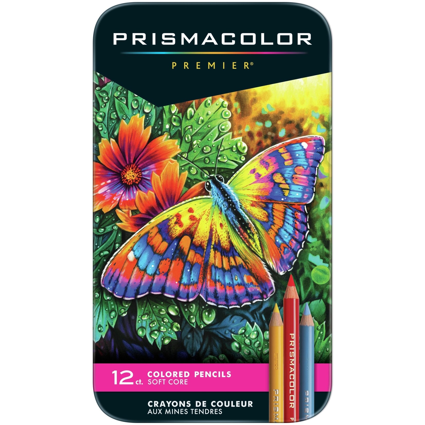 Sanford Prismacolor Premier Thick Core Colored Pencil Sets, 12-Color Set