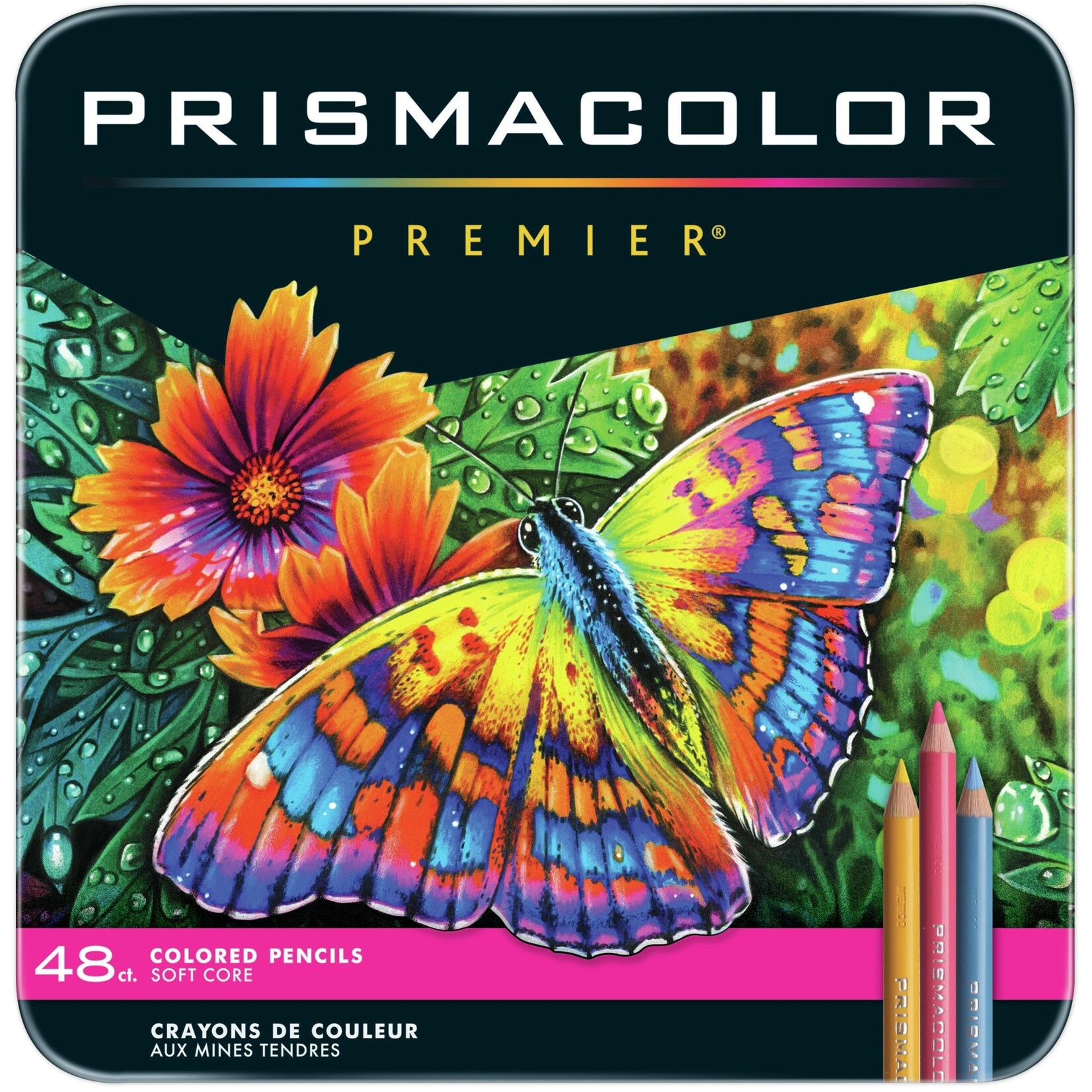 Sanford Prismacolor Premier Thick Core Colored Pencil Sets, 48-Color Set