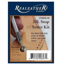 Real Leather L20 Snaps & Setter Kit