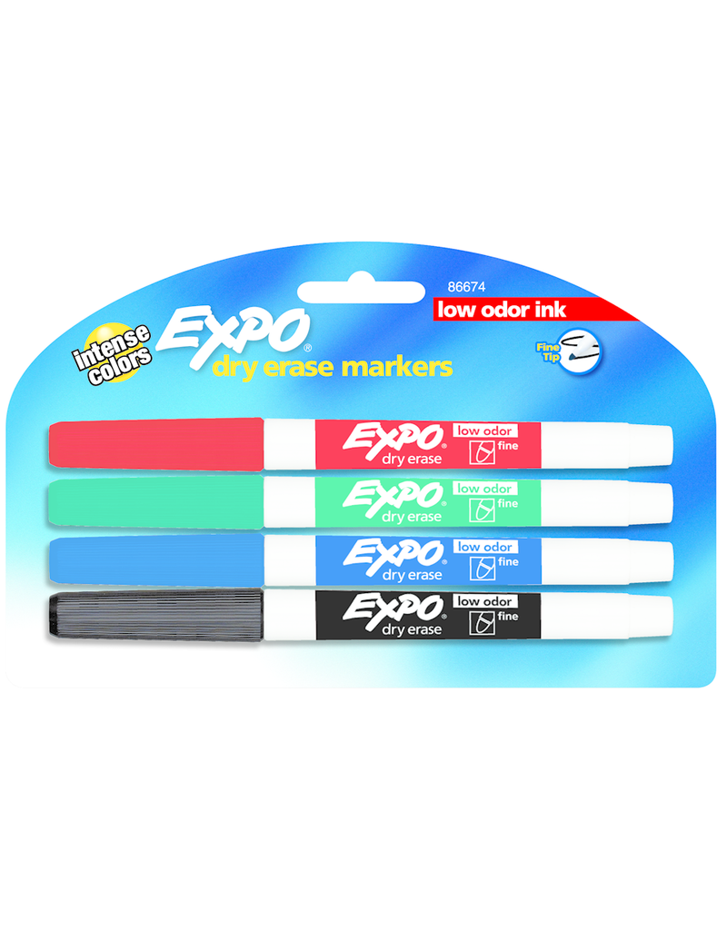 Expo Low-Odor Dry Erase Fine Tip Markers