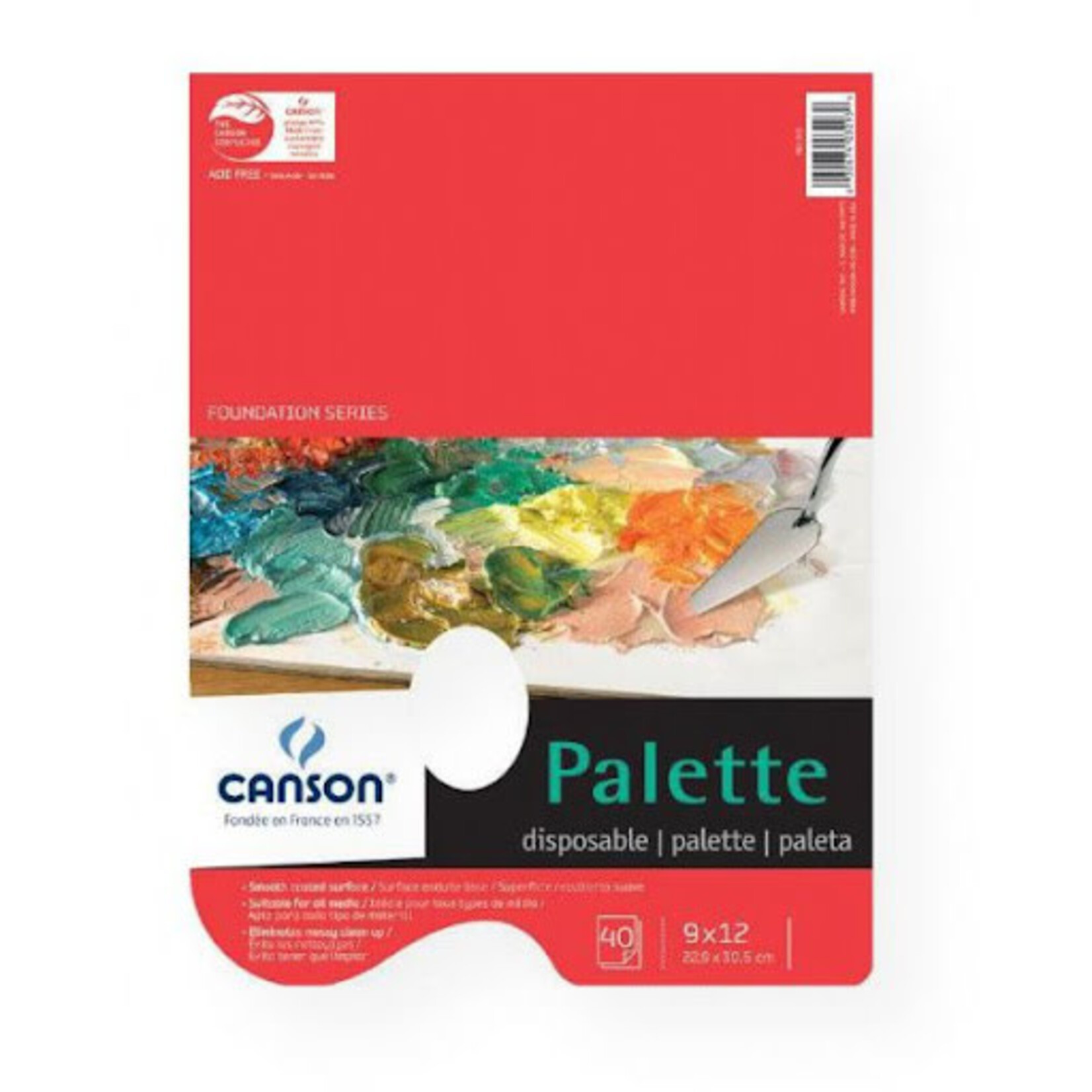 Canson Disposable Palette with Hole9X12