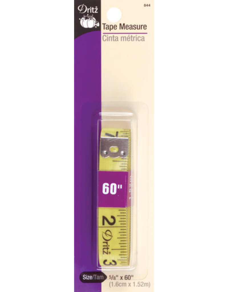 Dritz Tape Measure 5/8"x60" Yellow