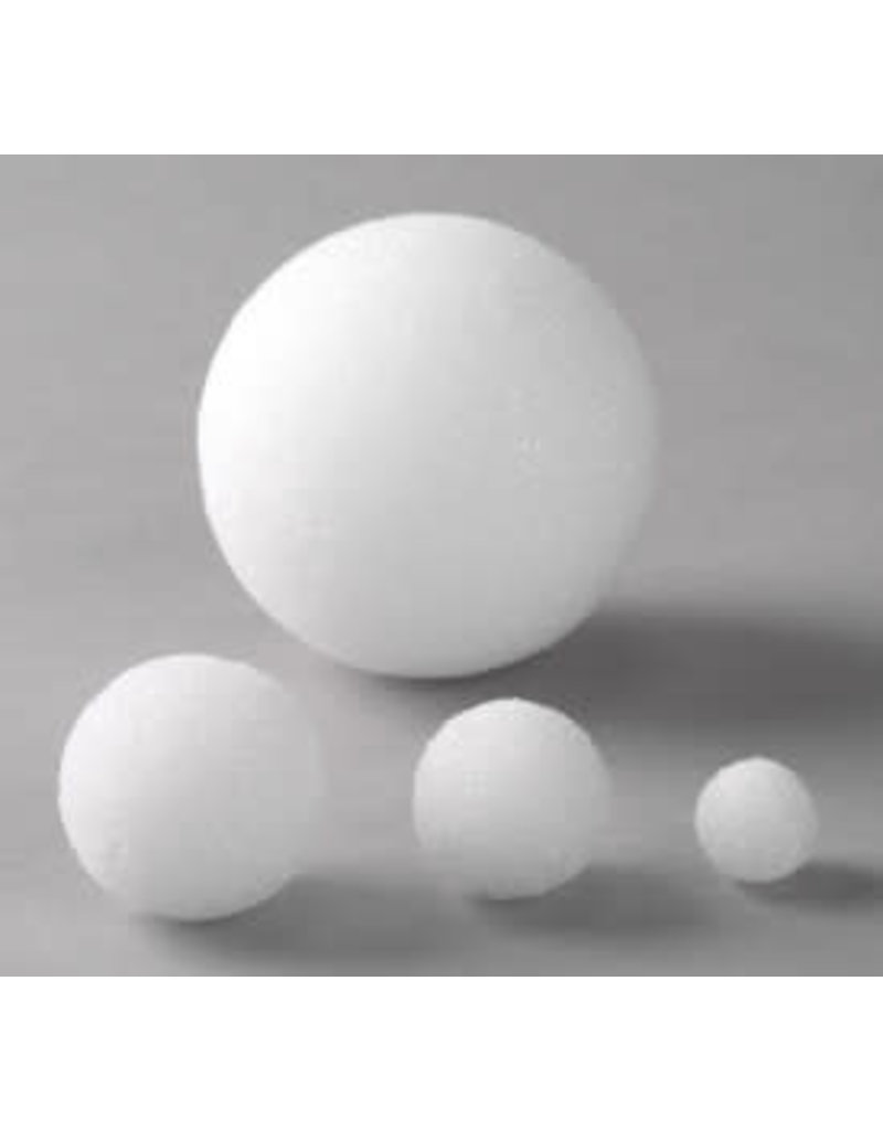 4 Inch Foam Polystyrene Balls for Art & Crafts Projects (4 Piece Set)