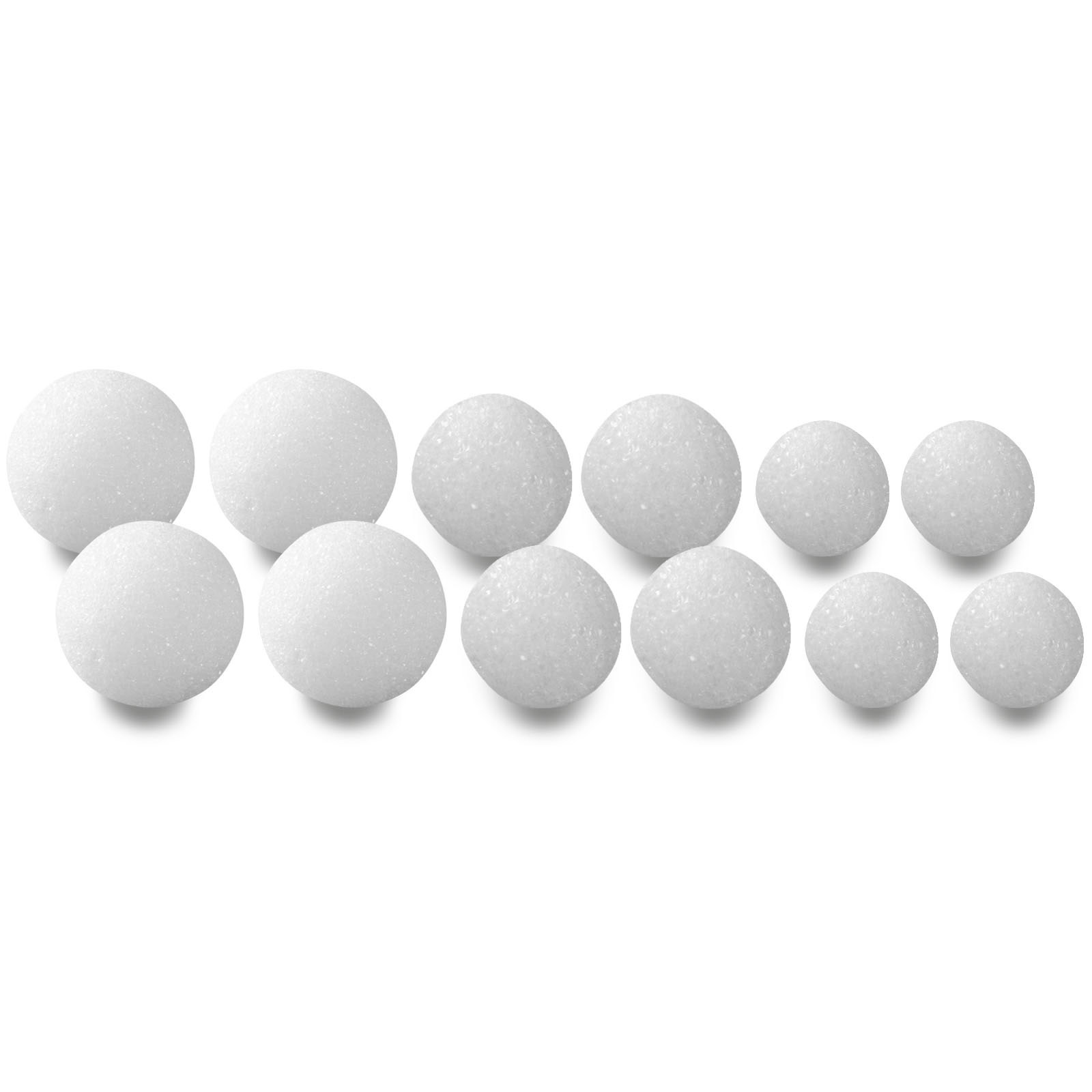 12 small Styrofoam balls, 1 inch (BB1/7)