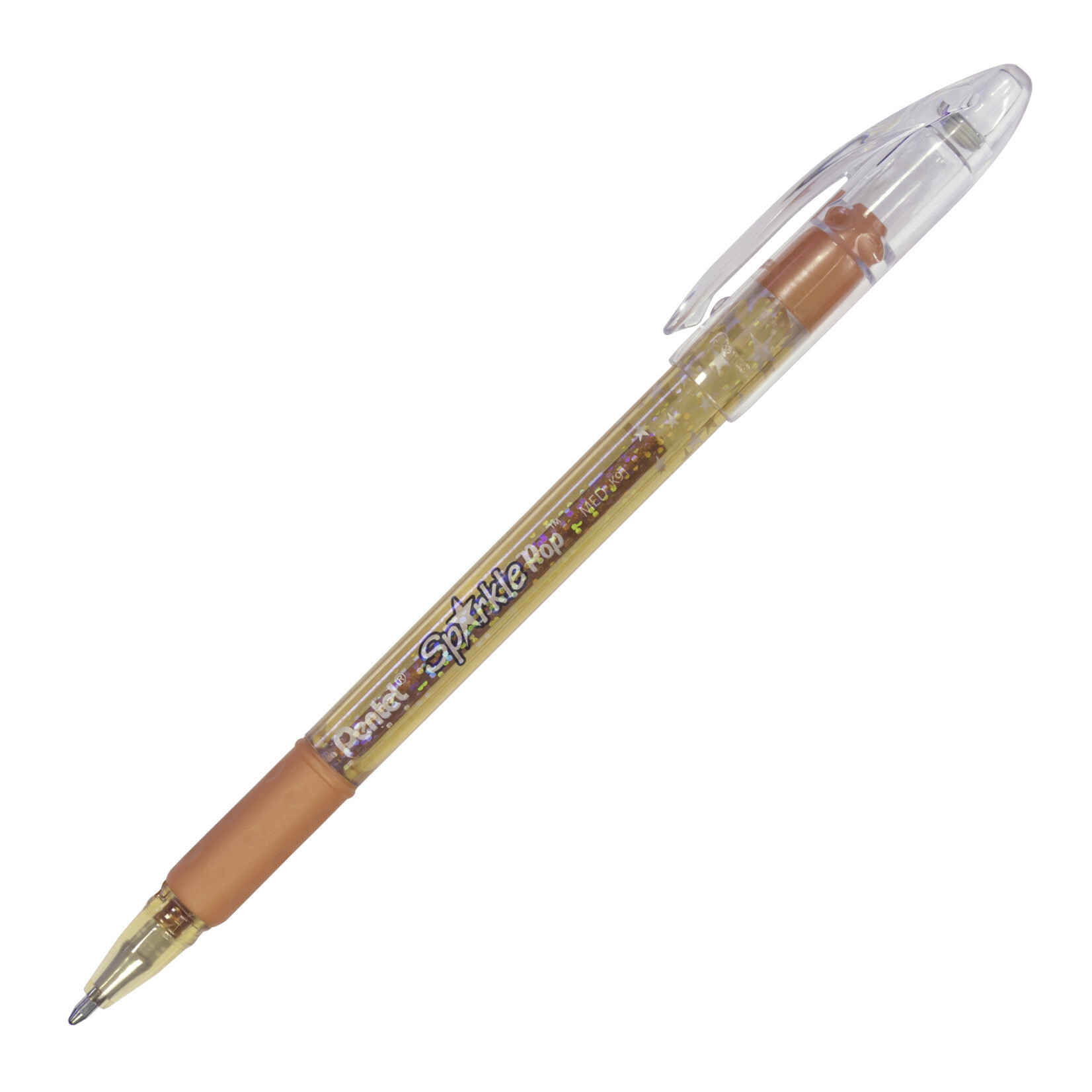 Pentel Sparkle Pop Metallic Gel Pens, Orange/Yellow Metallic