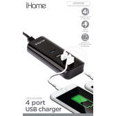 ihome ultra portable 4 port usb charger