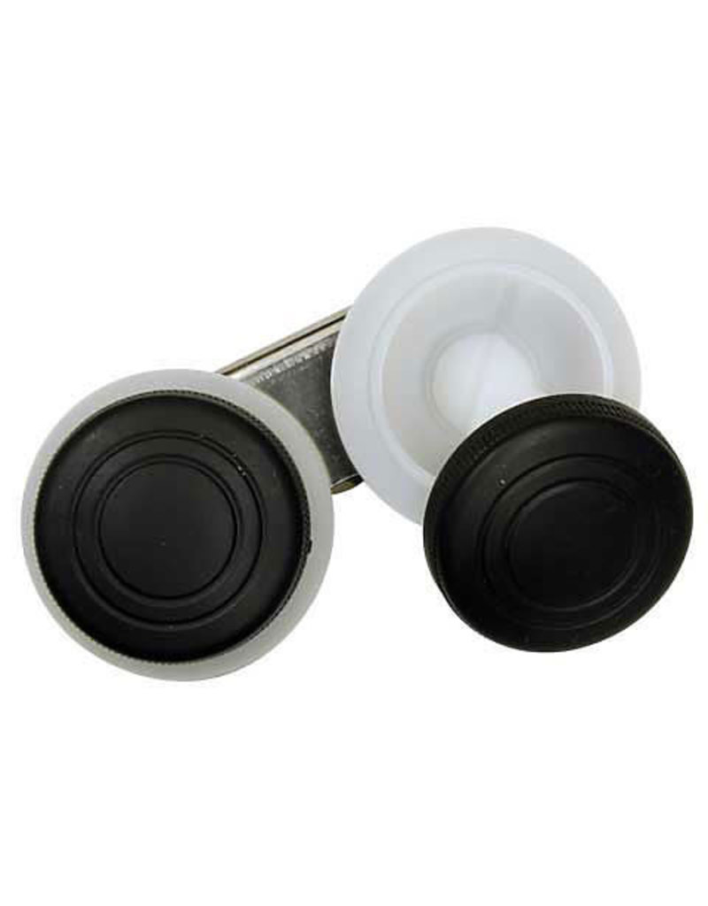 Art Alternatives Double Clip-On Palette Cups, Durable metal clip and Screw-on Lids