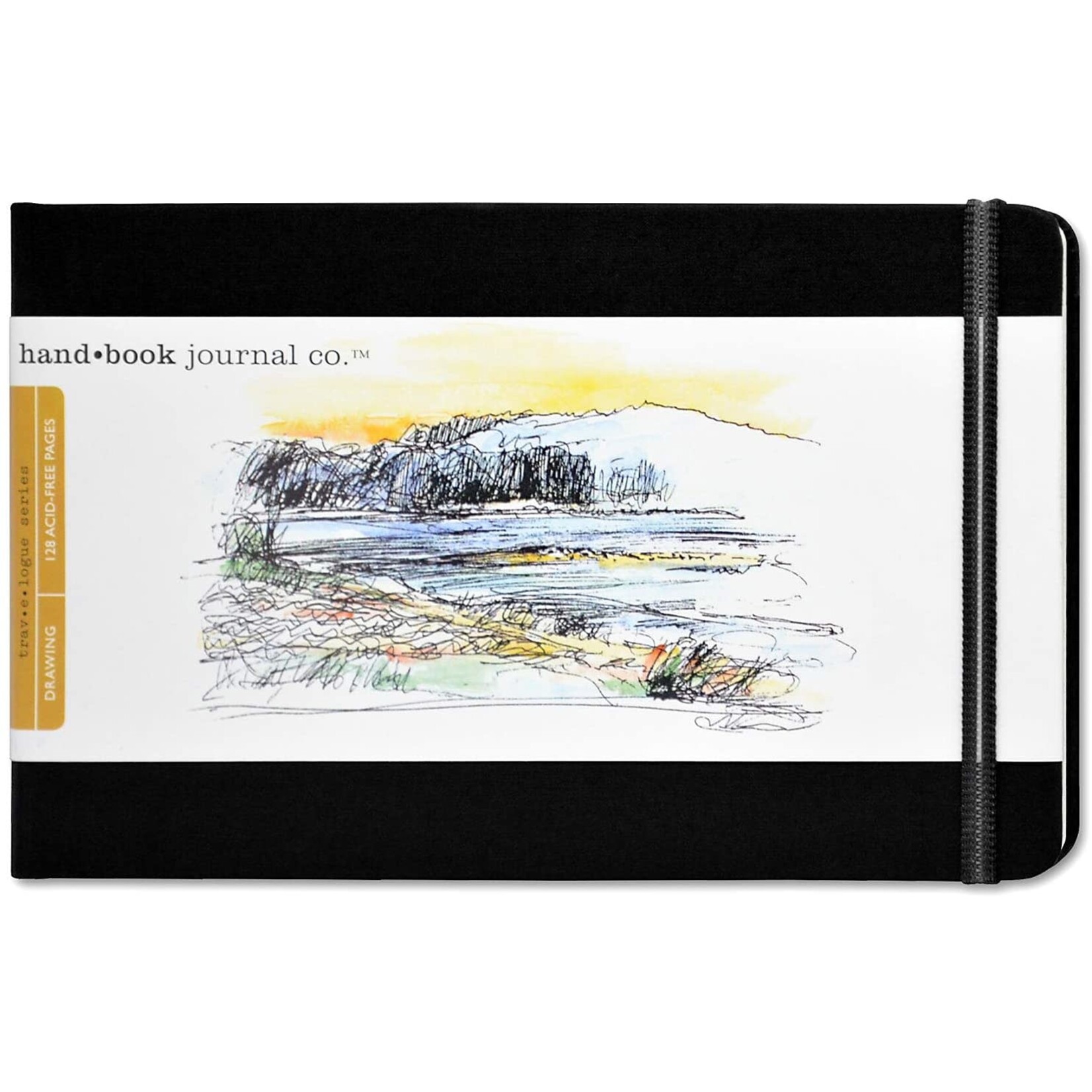 Global Hand Book 5.5 X 8.25 Landscape, Ivory Black