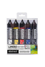 Sennelier Abstract Liner Set, 5-Color Primary Colors Set