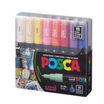 PX Paint Markers Posca Paint Marker Sets, 16-Color Posca-1M Extra-Fine Tapered Tip Basic Set