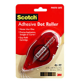 Scotch 3m Dot Adhesive Roller 1/3Inx49Ft