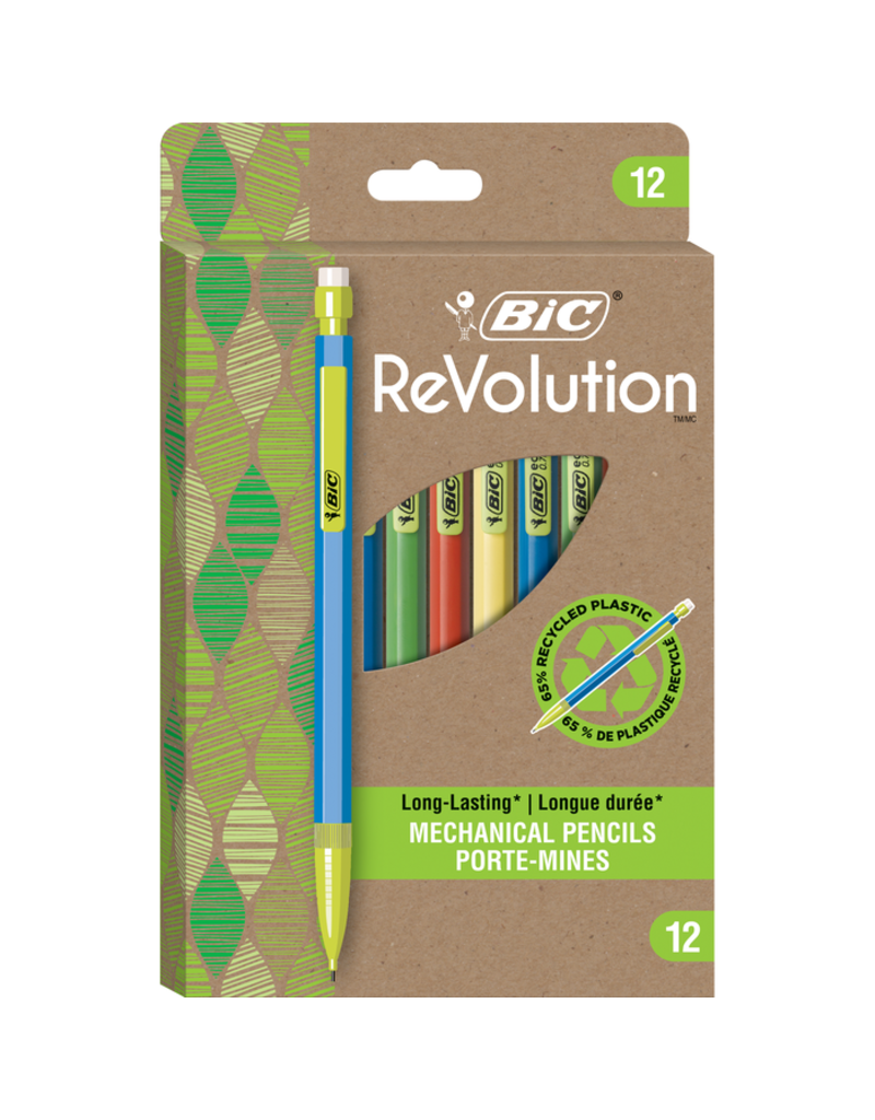 Bic BIC ReVolution Recycled Mechanical Pencil - Black .7mm 12Pk