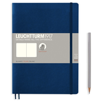 Leuchtturm Leuchtturm Navy, Softcover, Composition (B5), Plain