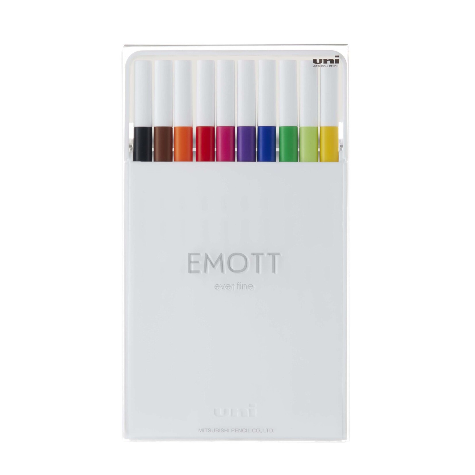 UX Uni Emott Fineliners EMOTT Fineliner Pen Sets, 10-Pen Set #1