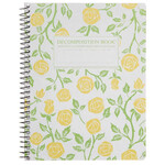 Michael Rogers Coilbound Decomposition Book | Roses | Lined