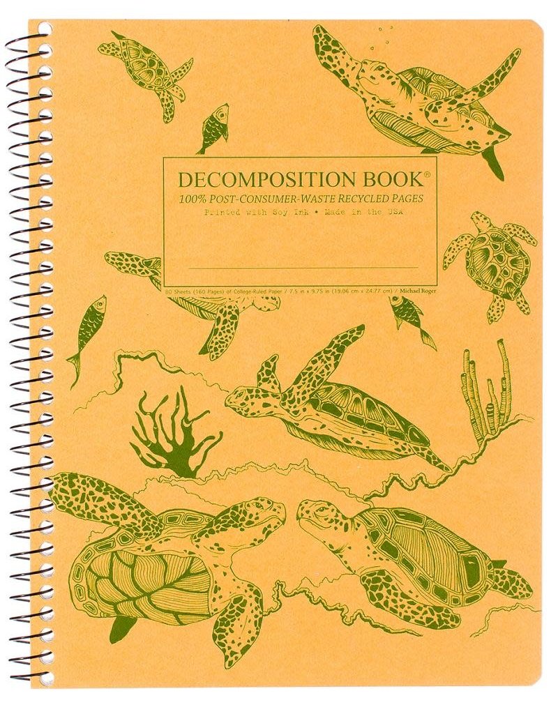 Michael Rogers Coilbound Decomposition Book | Sea Turtles| Lined
