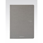 Fabriano Ecoqua Original Staple-Bound Notebooks, 5.8" x 8.3" (A5) - Blank, Grey - 40 Shts