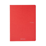 Fabriano Ecoqua Original Staple-Bound Notebooks, 5.8" x 8.3" (A5) - Blank, Red - 40 Shts