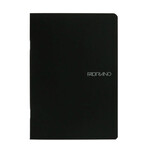 Fabriano Ecoqua Original Staple-Bound Notebooks, 5.8" x 8.3" (A5) - Blank, Black- 38 Shts