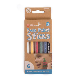 Micador jR. Face Paint Sticks Set, 6-Color Set
