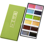 Kuretake Zig Gansai Tambi Watercolor Sets, 12-Color Set II