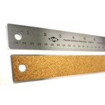 Alvin Stainless Steel Corked back Ruler 24"