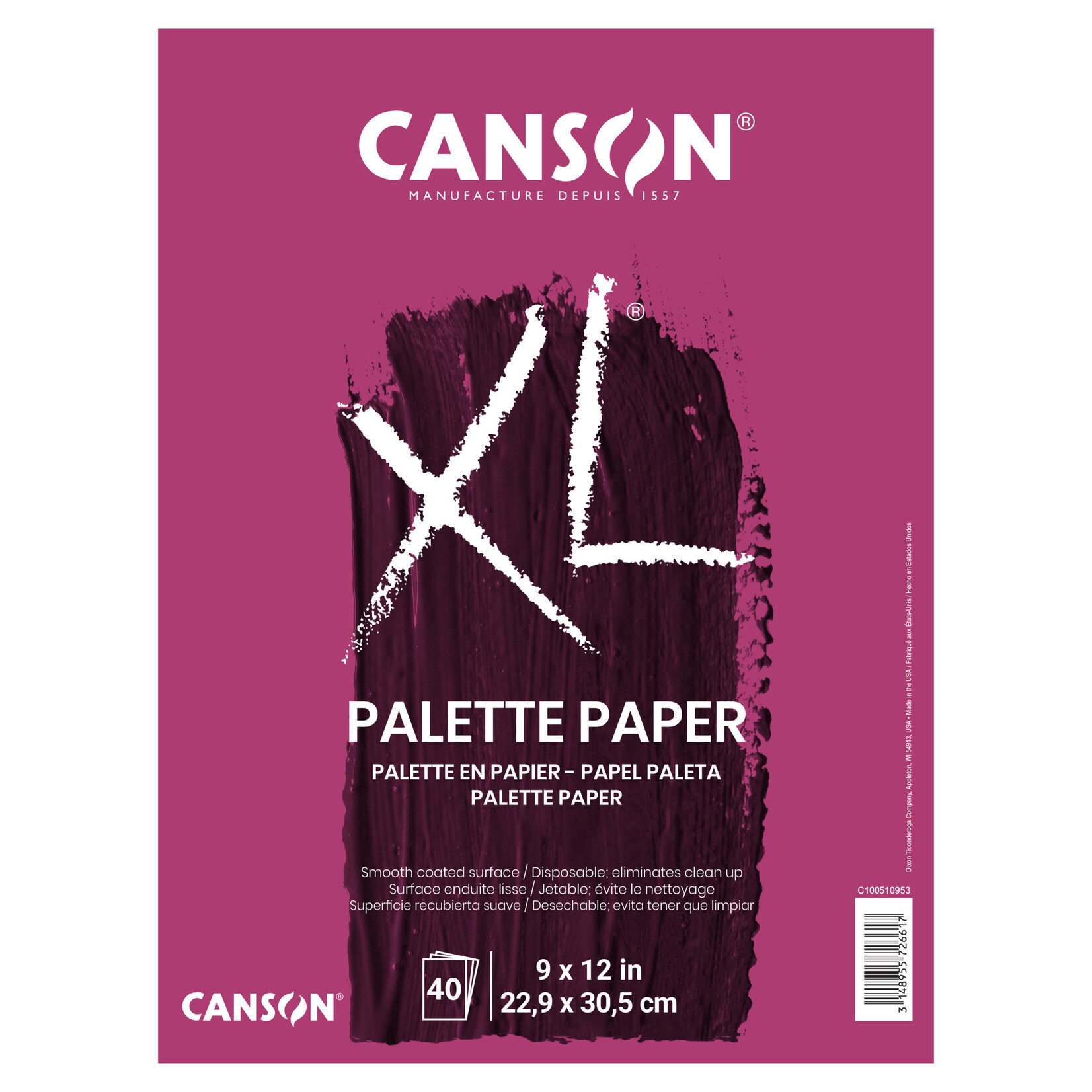 Canson Foundation Series Disposable Palette Pads, 9" x 12" - 40 Shts./Pad