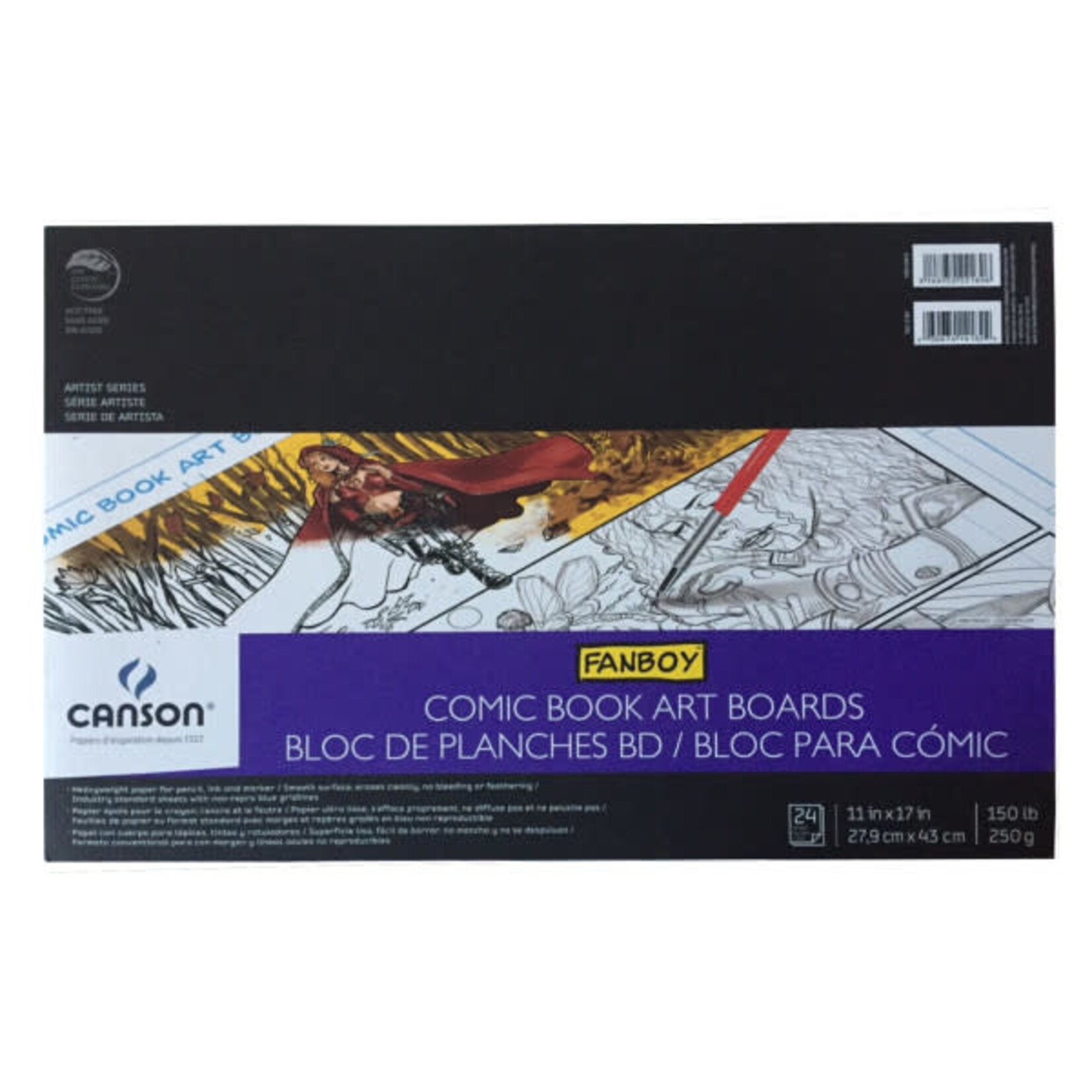 Canson AS COMIC BK ART BD 11X17 24SH