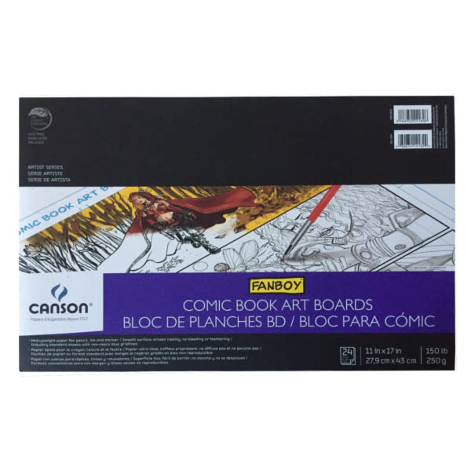 Canson Comic Book Art Boards, 11" x 17" - 24 Sheet Pack