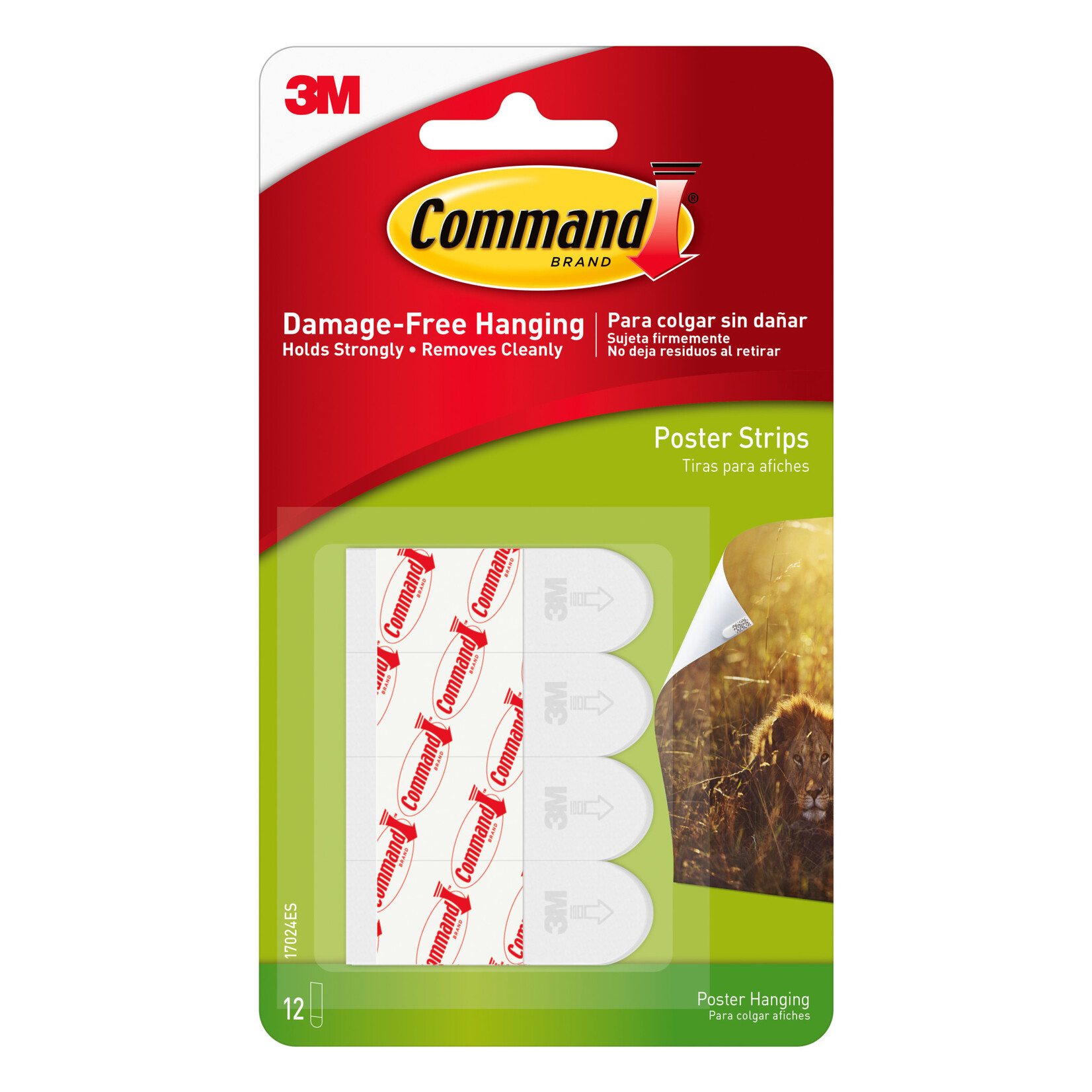 Scotch 3m 3M Poster Strips with Command Adhesive, 12/Pkg