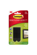 3M Command Picture Hanging Strips, Medium, Black, 6/Pkg - MICA Store