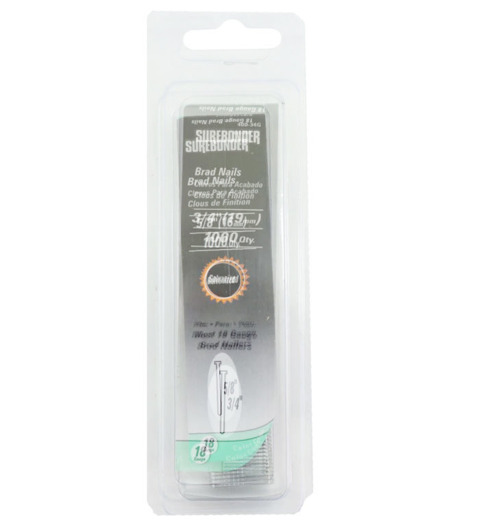 3/4" 18 Gauge Brad Nails 1000/Clamshell MICA Store