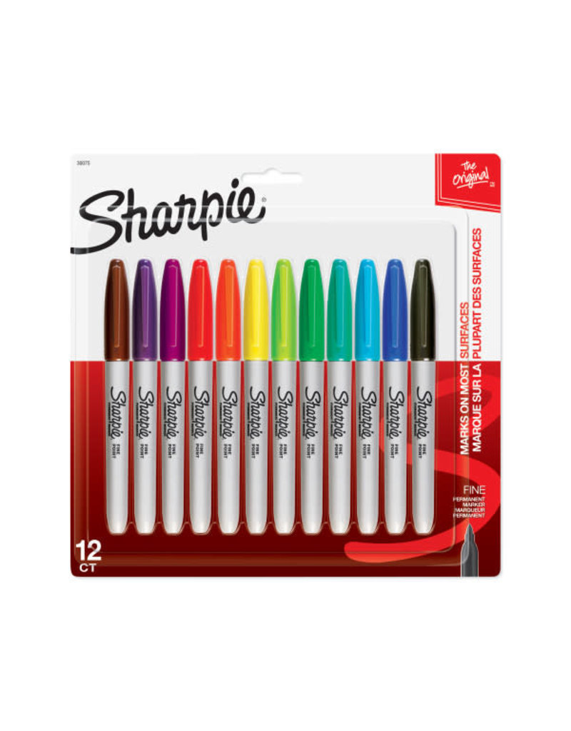 Sanford Sharpie Marker Set, Fine, 12-Colors
