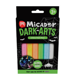 Micador Dark Arts Micador Dark Arts, Glow Paint Pens Set, 6-Color Pen Set