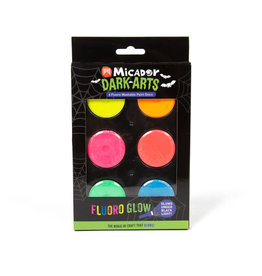 Micador Dark Arts Micador Dark Arts, Neon Glow Washable Paint Discs, 6-Color Set