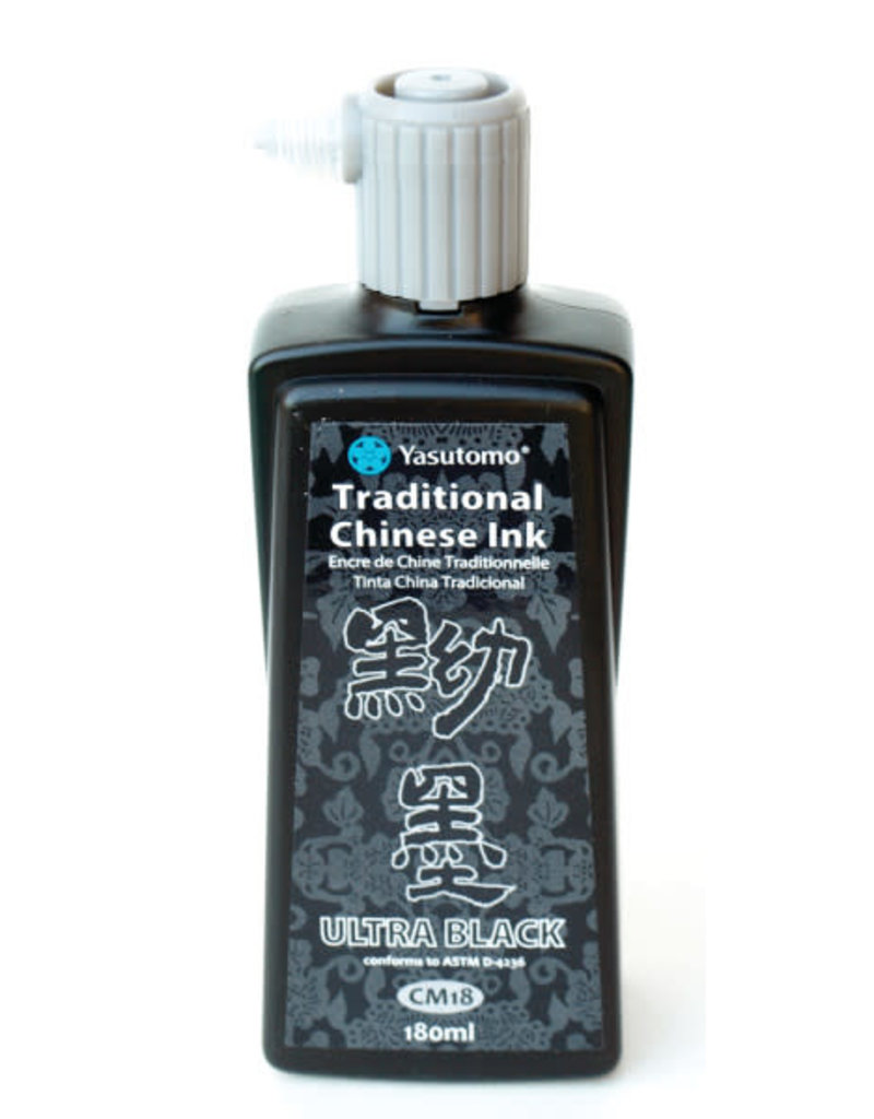 Yasutomo Chinese Ink 180 Ml Ultra Black