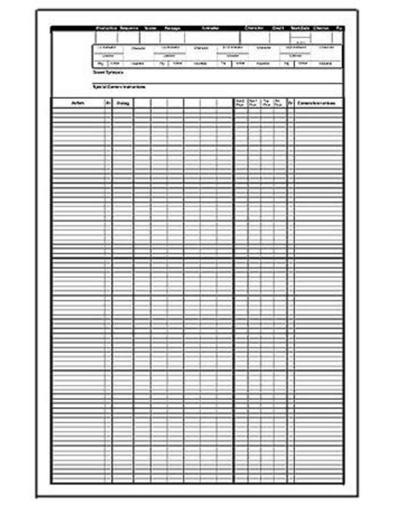 XSheets 24 FPS, 50shts MICA Store
